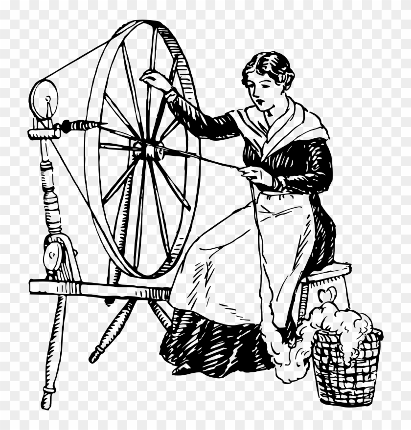 Medium Image - Spinning Wheel Clip Art #1372732