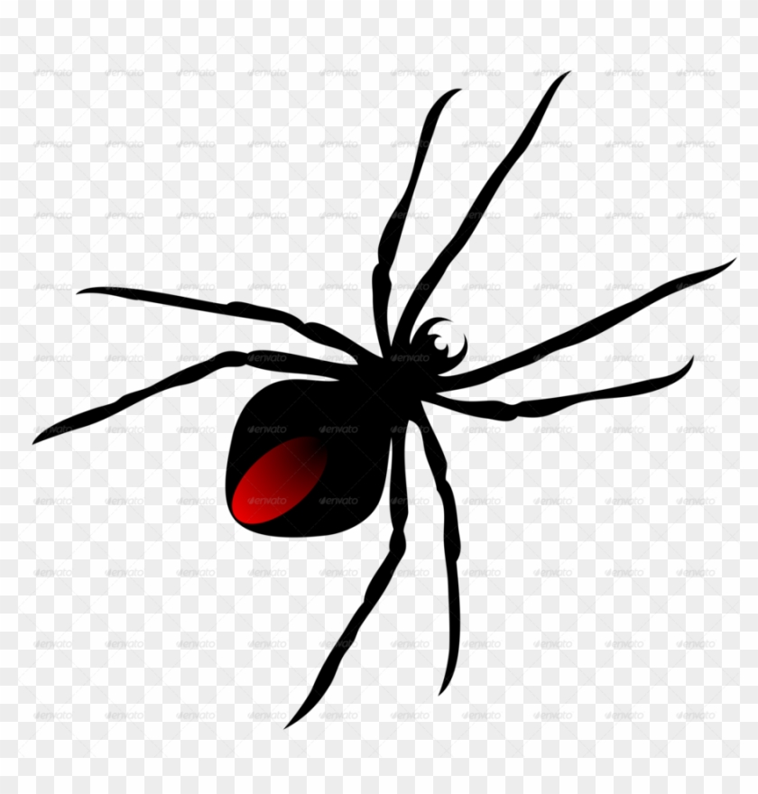 Spider Stickers Clipart Southern Black Widow Spider - Clip Art #1372907
