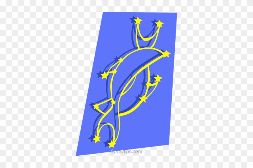 Pisces Symbol, Astrology Royalty Free Vector Clip Art - Illustration #1372917