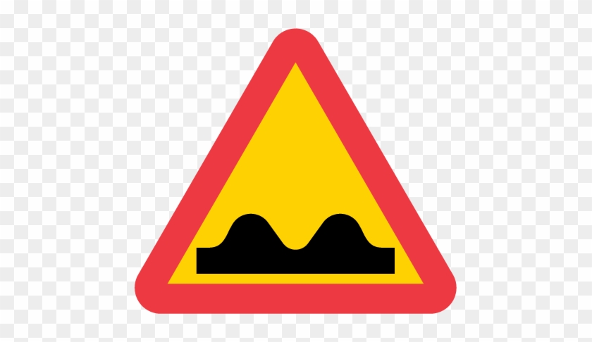 A8 Uneven Road Ahead - Speed Breaker Sign Board #1373086