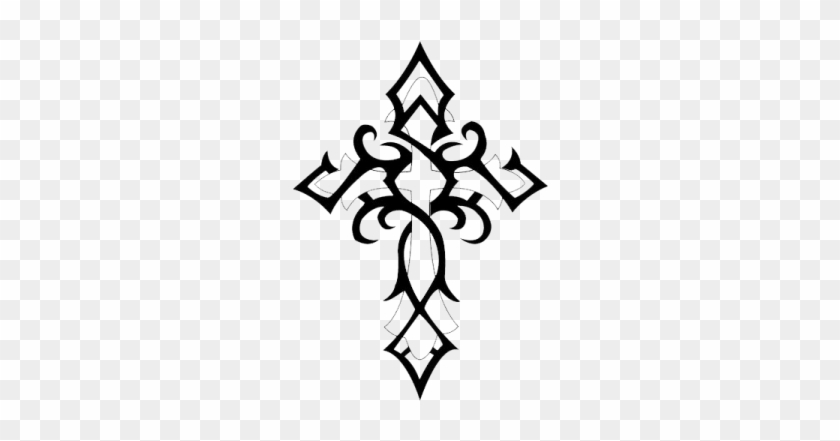 Cross Gothic Tattoo - Tribal Cross Tattoo #1373219