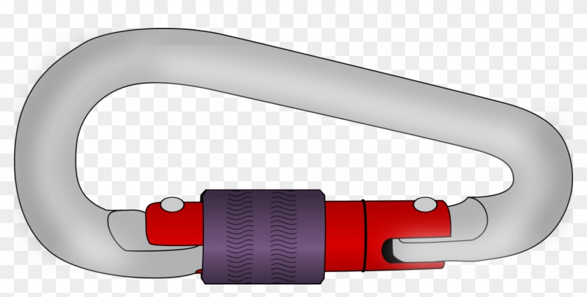 Carabiner Rock Climbing Drawing Download - Carabiner Clipart #1373239