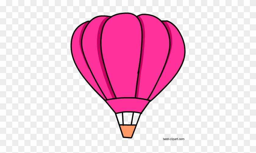 Pink Hot Air Balloon Clipart Free - Green Hot Air Balloon Clipart #1373243
