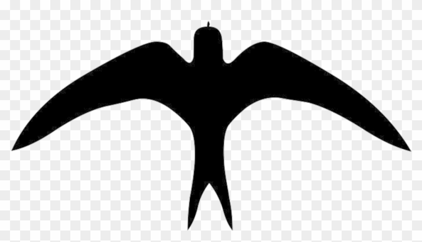 Swallow Silhouette Clip Art Flying Bird - Aves En Blanco Y Negro #1373251