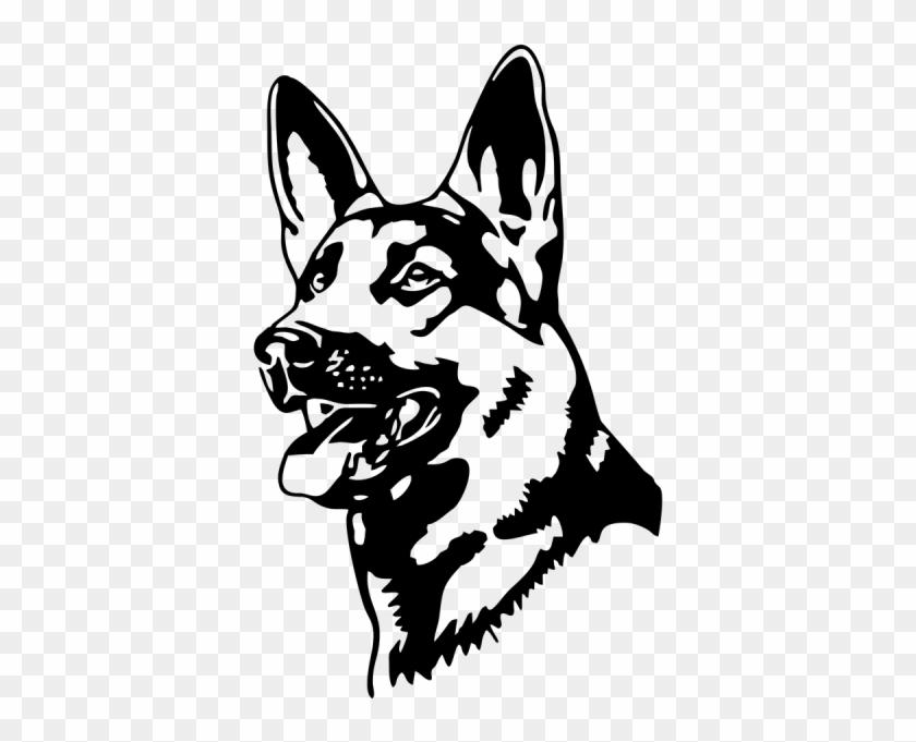 German Shepherd Decal - German Shepherd Dog Vector #1373345