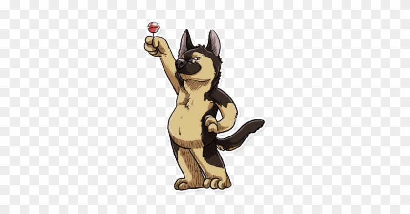 Стикер Овчарка - German Shepherd #1373355