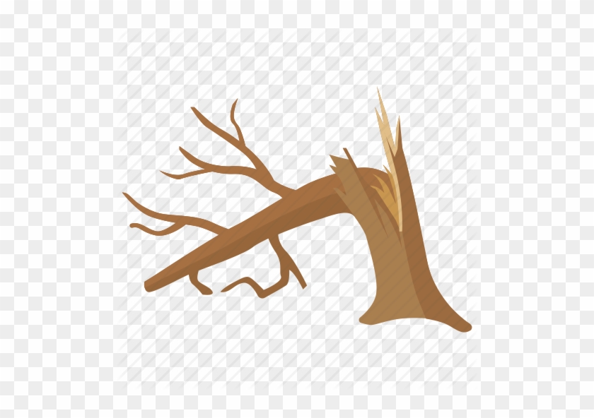 Dead Tree Icon Clipart Tree Clip Art - Broken Branch Clip Art #1373449
