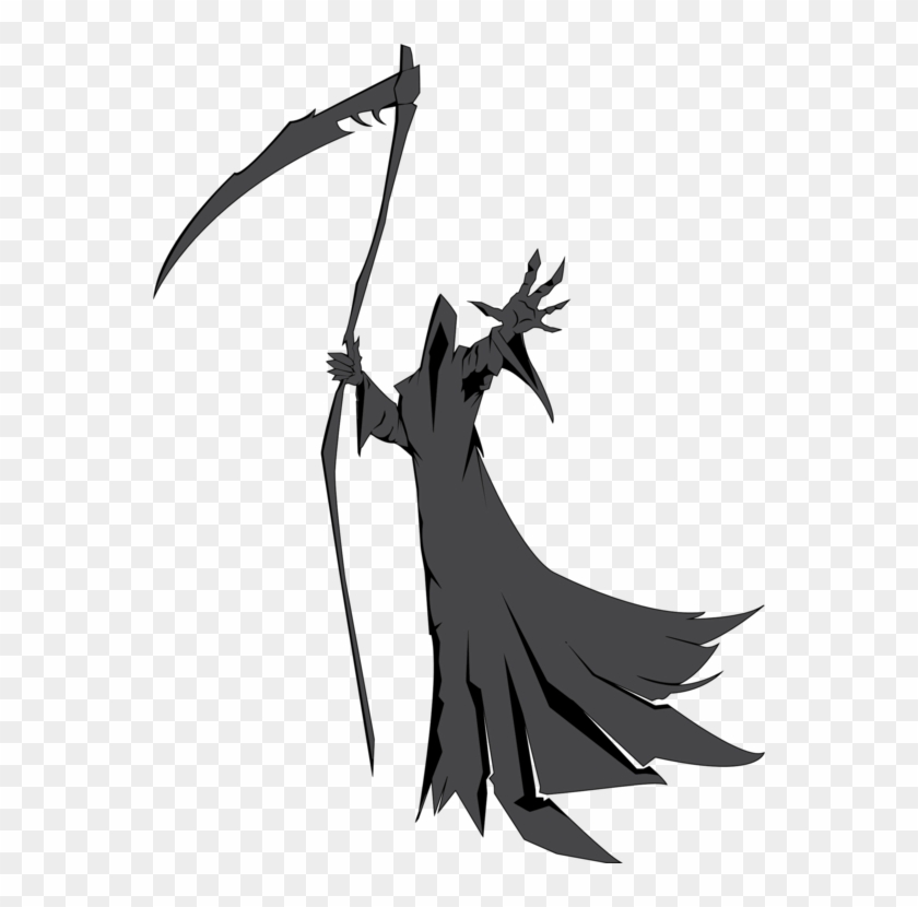 Death Father Time Scythe Drawing Destroying Angel - Drawing #1373451