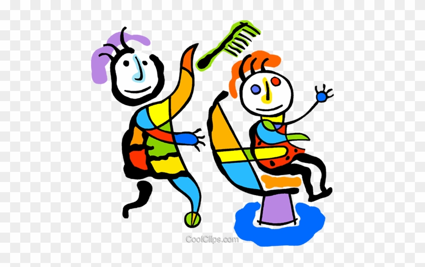 Hairdresser Royalty Free Vector Clip Art Illustration - Clip Art #1373471