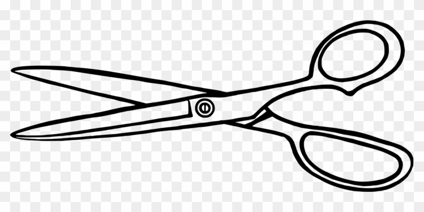 Hair-cutting Shears Scissors Computer Icons Comb Hairdresser - Scissor Line Art Png #1373485