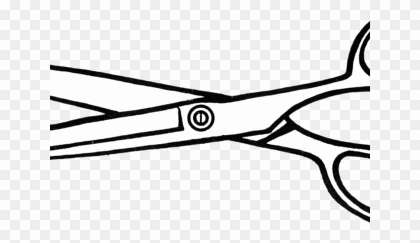 Scissor Clipart Hairdressing Scissors - Scissor Line Art Png #1373495