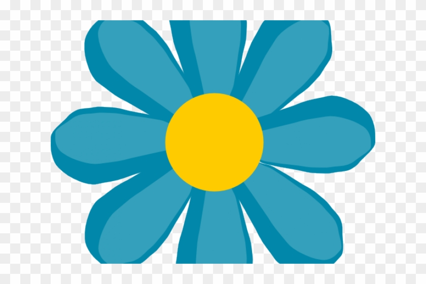 Petal Clipart Cute Blue Flower - Flower Clip Art #1373513