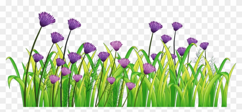 Flower Clipart Landscape - Fence With Flowers Clipart #1373516