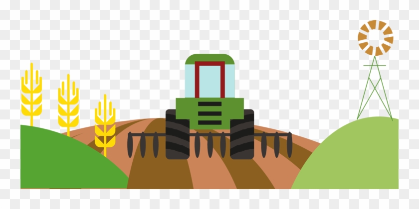 Tractor Farm Field Agriculture Planter - Farm Field Farm Clipart #1373531