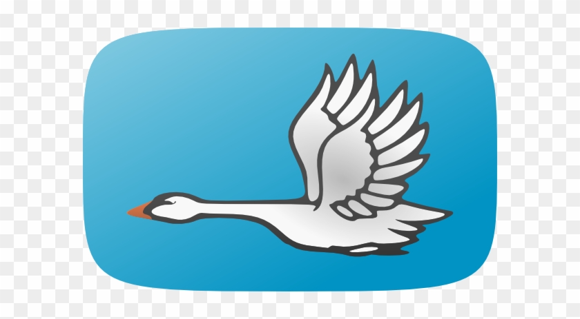 Black Swan Clipart Flying Swan - Draw A Flying Swan #1373564