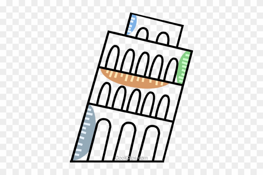 Leaning Tower Of Pisa Royalty Free Vector Clip Art - Leaning Tower Of Pisa #1373611