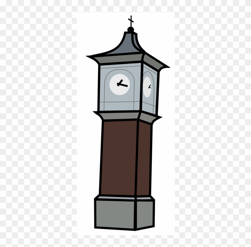 Clock Tower Lighting - Town Clock Clipart Png #1373619