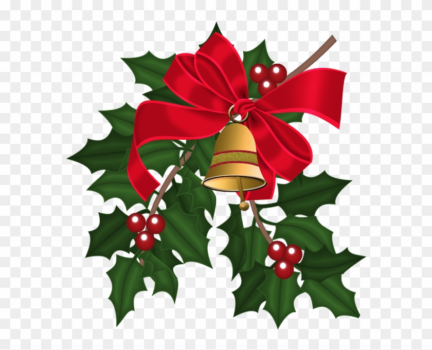Christmas Bells & Holly Leaves Christmas Bows, Christmas - Esferas De Navidad Animadas #1373741