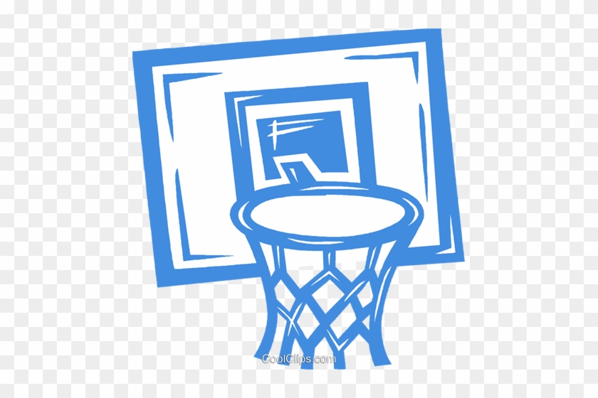 Basketball Net Royalty Free Vector Clip Art Illustration - Give It Your Best Shot Bulletin Board #1373784