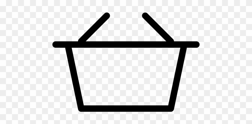 Shopping Basket Icon - Black And White Shopping Basket #1373794