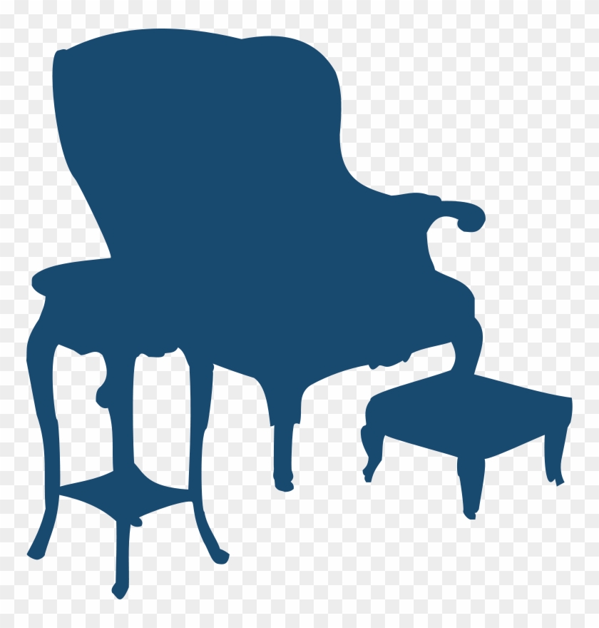 Chair Clip Art Download - Silhueta De Poltrona #1373806