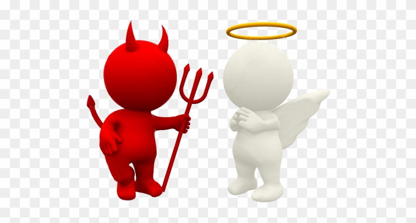 Picture Freeuse Not Meaning But The Society Setherial - Angel And Devil On Shoulder #1373858