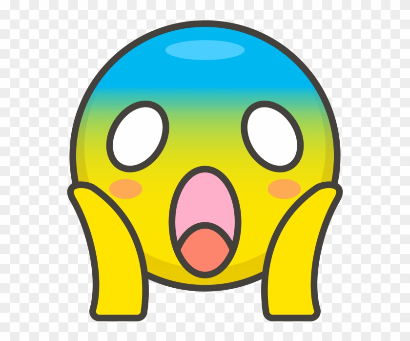 Face Screaming In Fear Emoji - Angst Symbol #1373869