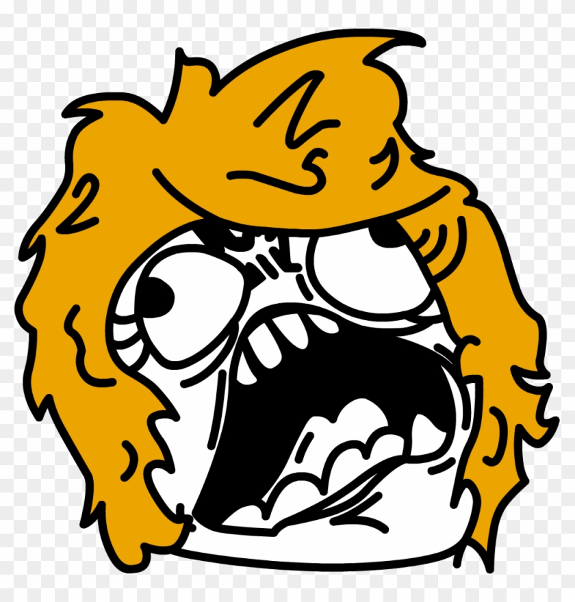 Screaming - Angry Girl Face Meme - Full Size PNG Clipart Images Download