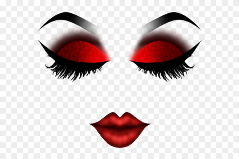 Sticker Roblox Makeup Mask Costume Dressup Red Roblox Makeup Face Free Transparent Png Clipart Images Download