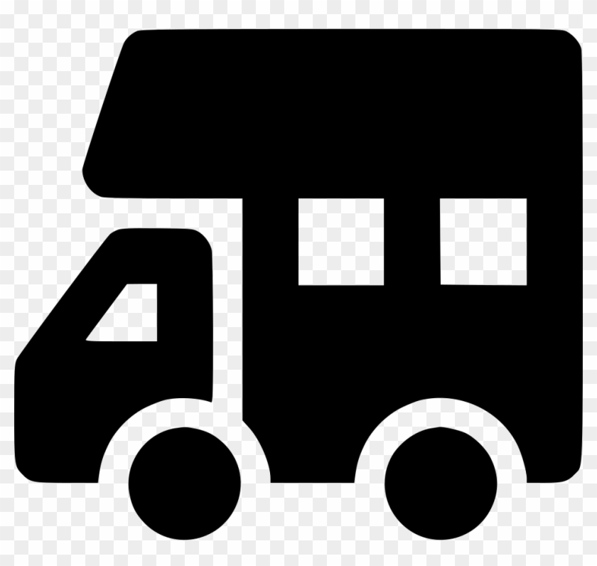 Rv Svg Vector Black And White - Logo Png Caravana #1374050