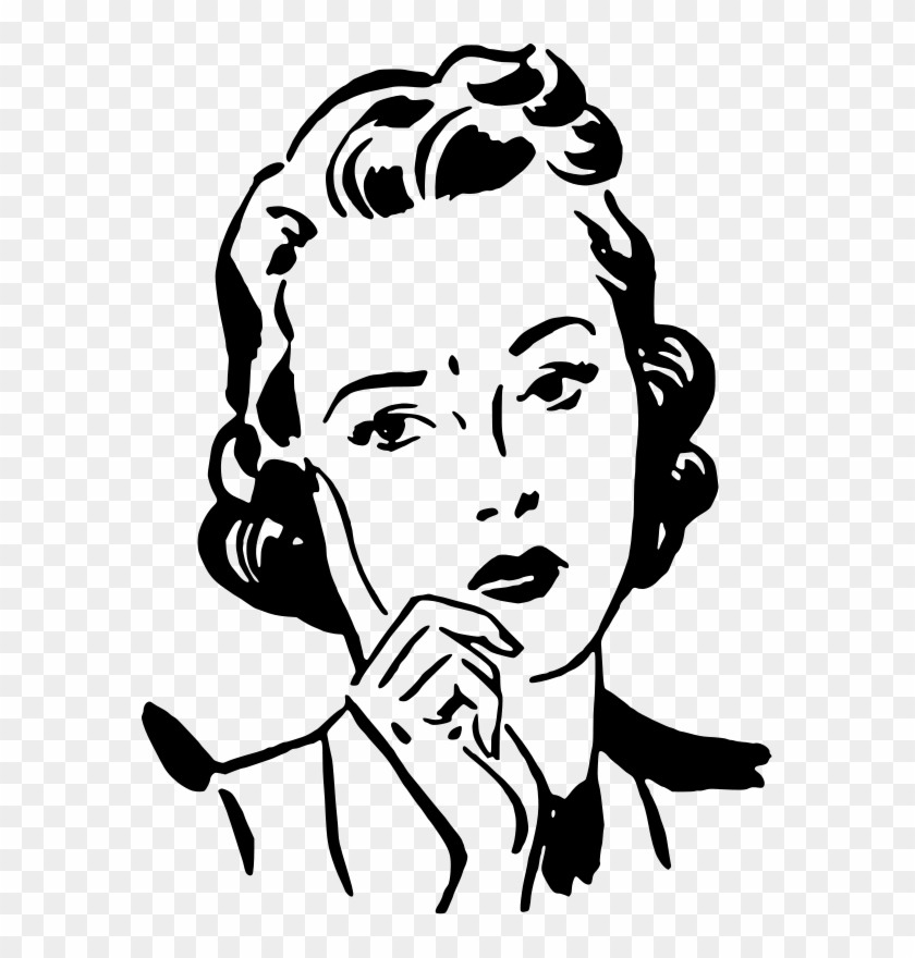 Good Ideas - Worried Woman Clipart #1374101