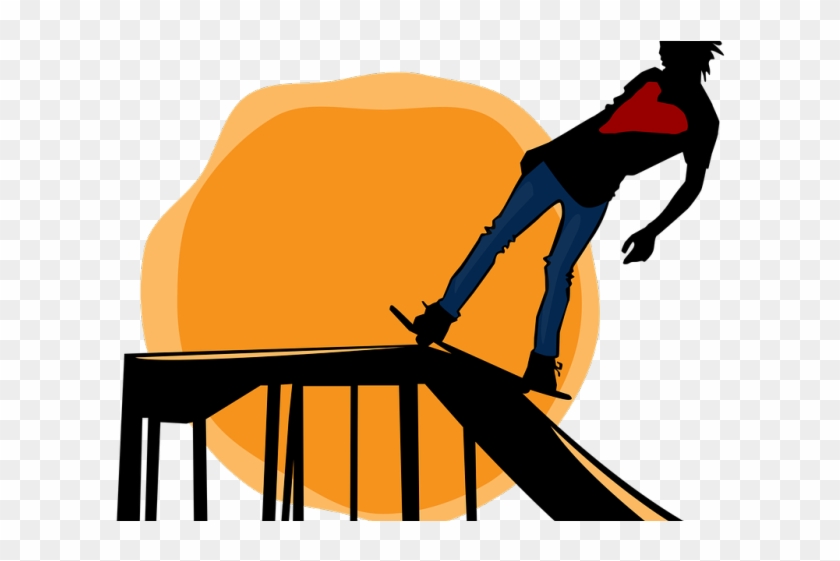 Skateboarding Clipart Skateboard Ramp - Funky Beat - Solo Piano - Piano Solo Sheet Music #1374107