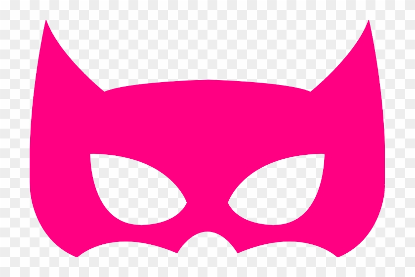 Superhero Mask Transparent Pink #1374174