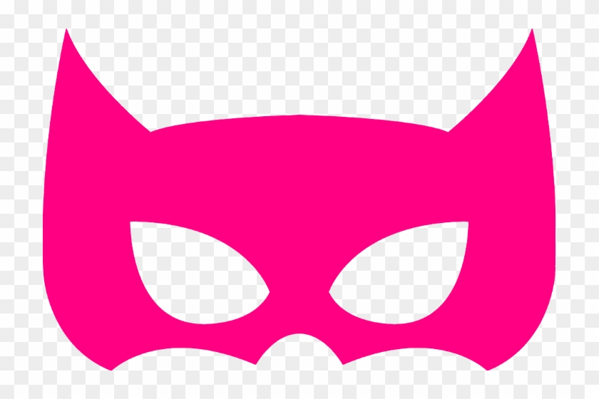 Superhero Mask Transparent Pink #1374174