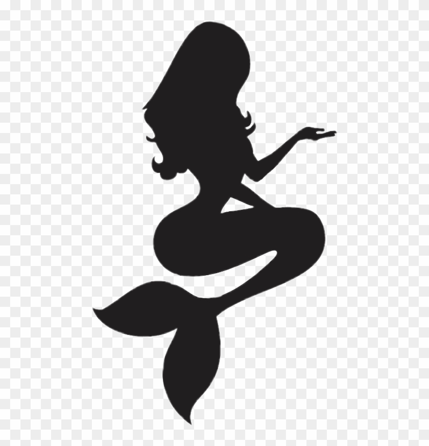 Mermaid Tail Silhouette Png Free Transparent PNG Clipart