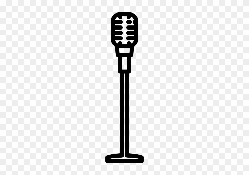 Stage Microphone Png - Mic Stand Icon Png #1374201