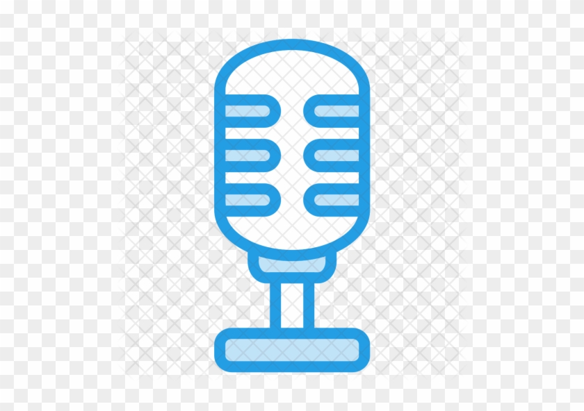 Loud, Mic, Microphone, Audio, Announcement, Radio, - Announcement Microphone Blue Clipart #1374203