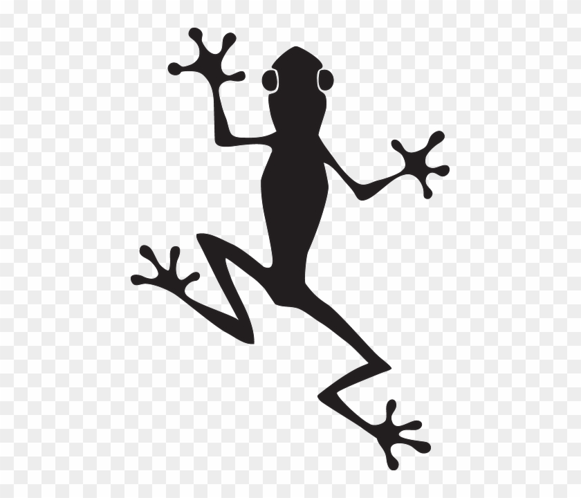 Eyes, Frog, Silhouette, Amphibian, Sticky - Frog Vector Free #1374214