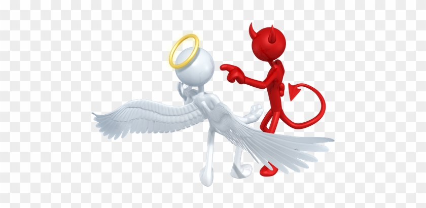 3d Character Angel And Devil - Illustration #1374324