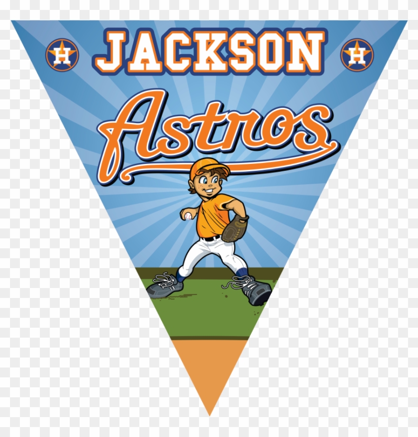 22″ X 22″ Vinyl Triangle Pennant Astros - Houston Astros #1374359