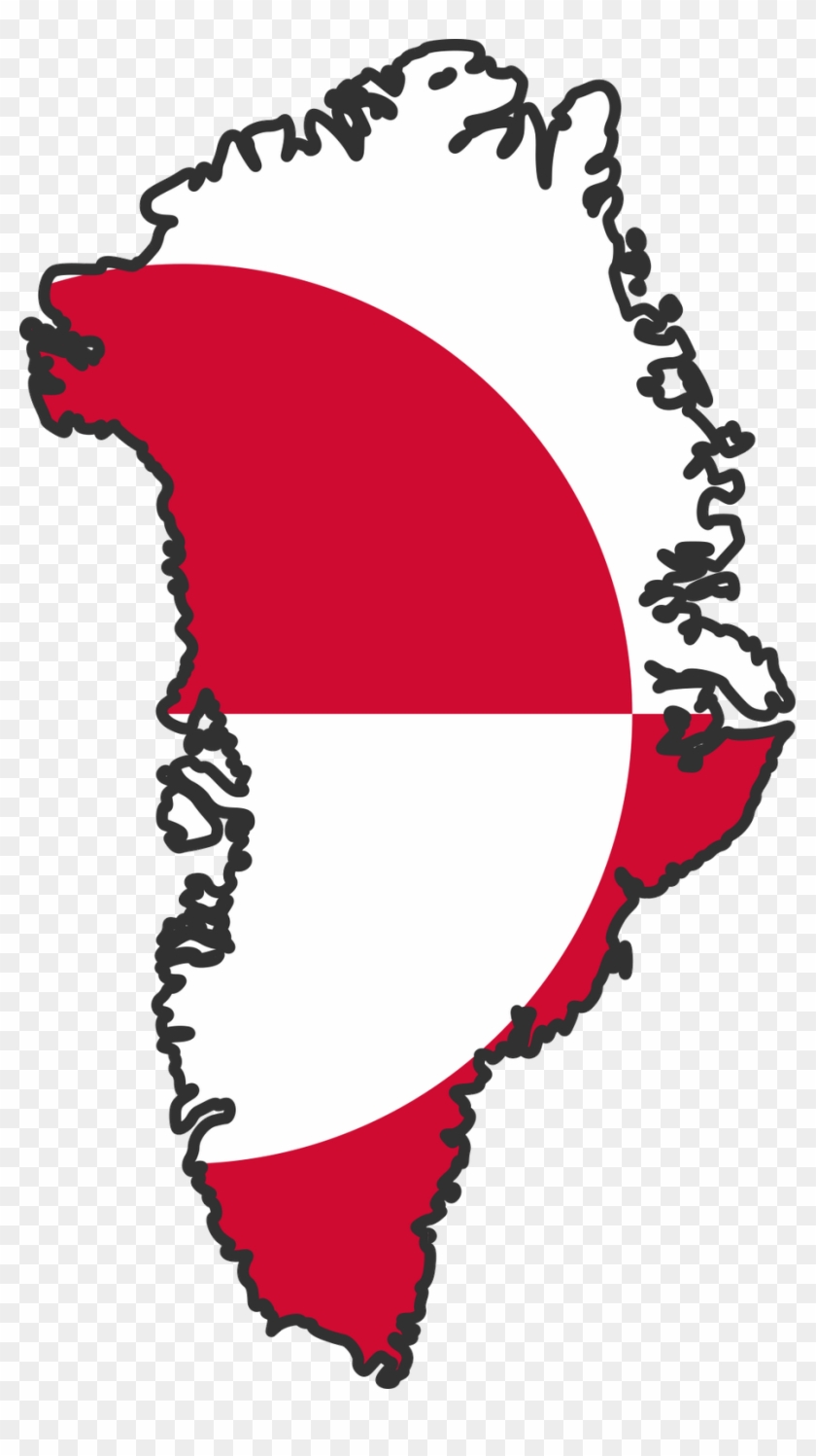 Common - Greenland Flag And Map #1374364