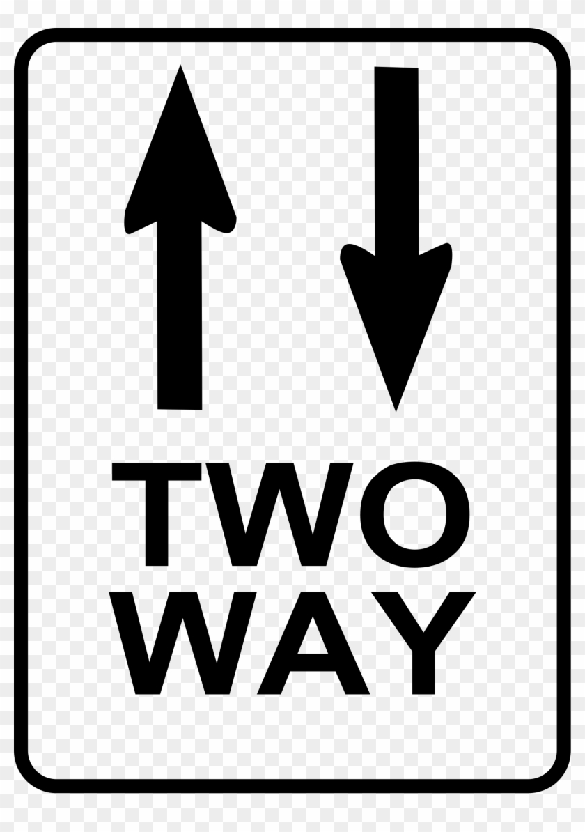 Phone Clipart Two Way - Street Signs Two Way #1374478
