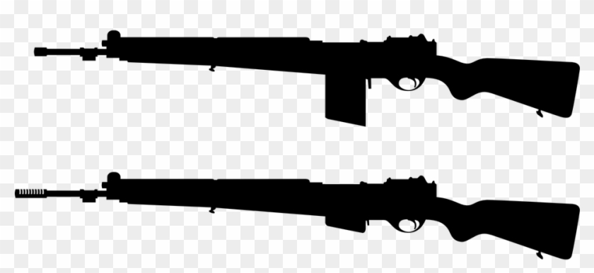 Vector Shotgun Black And White - Cartoon Gun Ww1 #1374490