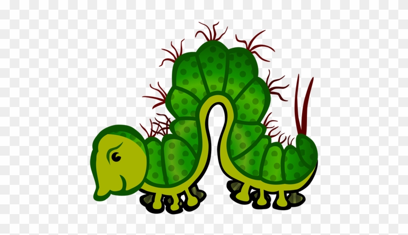 Inchworm Clipart Ulat - Dicke Grüne Raupe Zeichnung #1374511