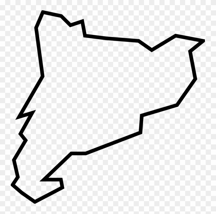 Catalonia Blank Map Computer Icons Geography - Catalonia Map Outline #1374537