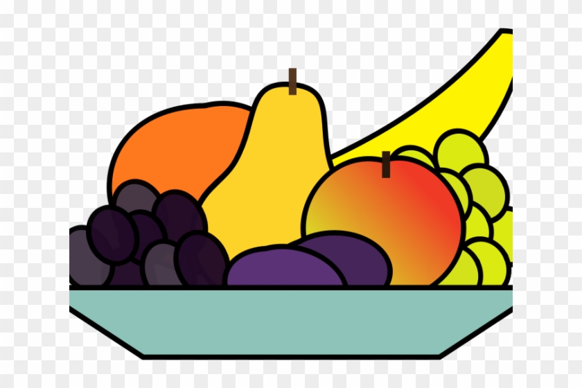 Plate Clipart Bowl - Fruit Bowl Clip Art #1374540