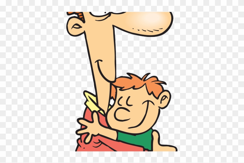 Hug Clipart Huge - Father Hugging Son Clipart #1374675