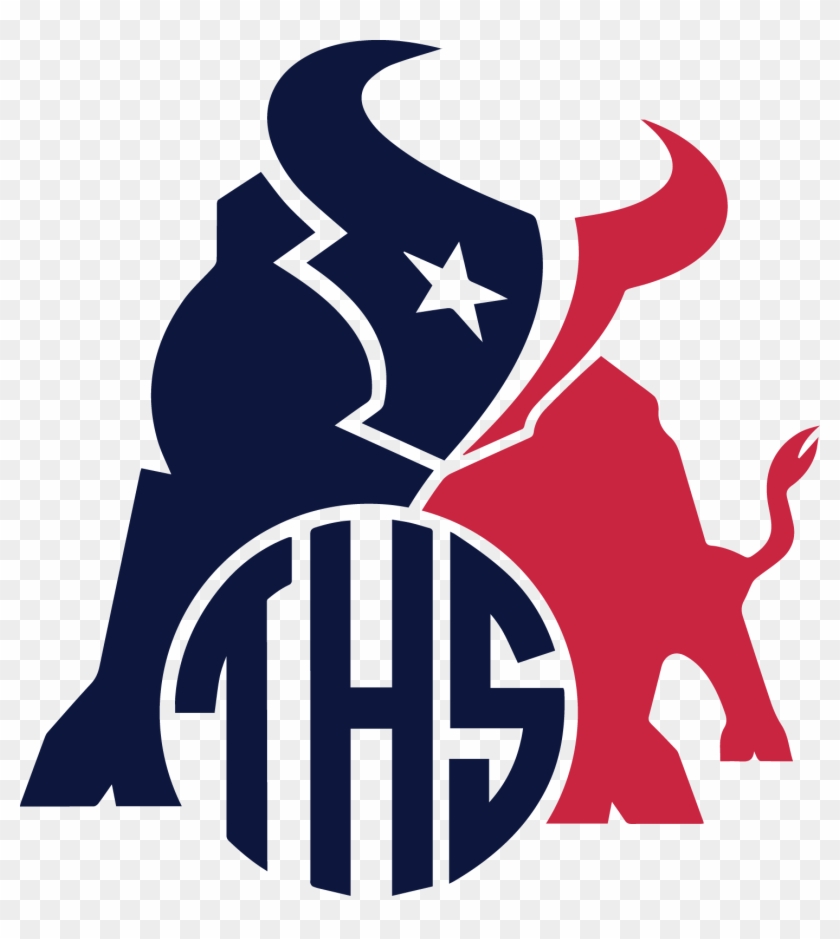 Houston Texans Toro Monogram Decal Monogram Decal, - Houston Texans Toro Logo #1374682