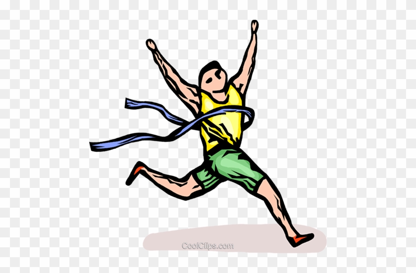 Winning Clipart Athlete - Winning A Race Transparent #1374965