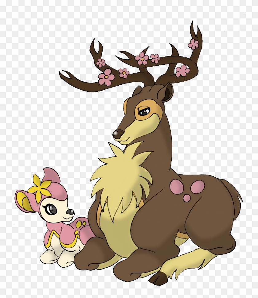 Deerling Sawsbuck Bambi Style By Ahnand - Pokemon Deerling And Sawsbuck #1375049